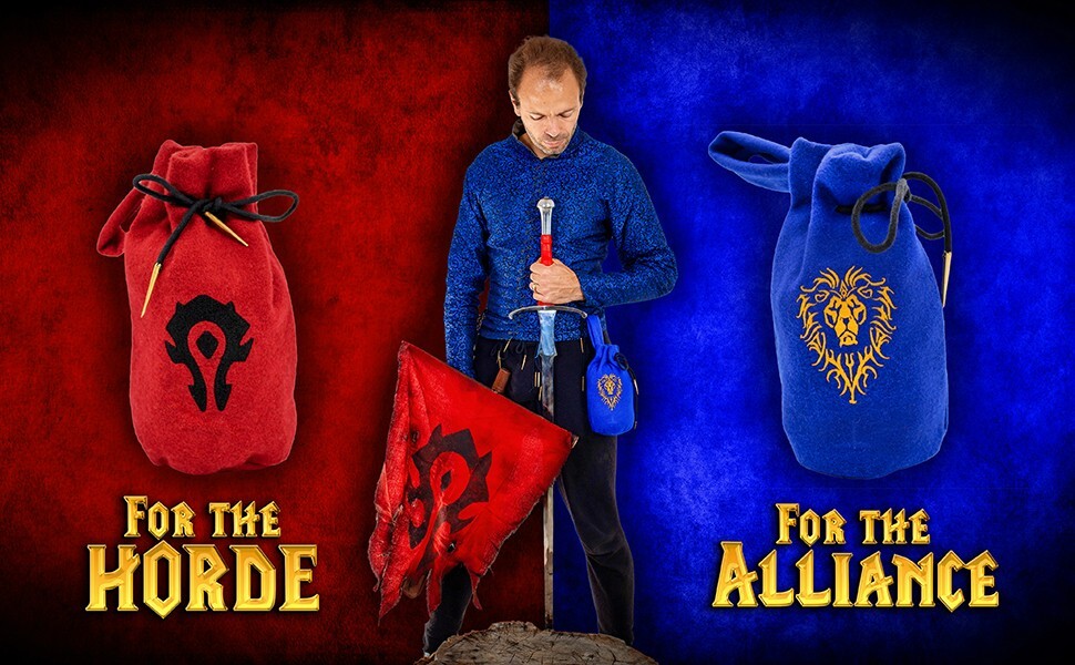 Medieval Belt Bag Drawstring Woolen Storage Pouch Renaissance Costume Accessory