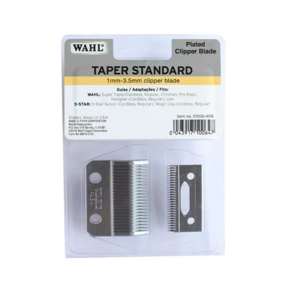Wahl 1006-408 Taper Standard 1mm-3.5mm Plated Clipper Blade NEW