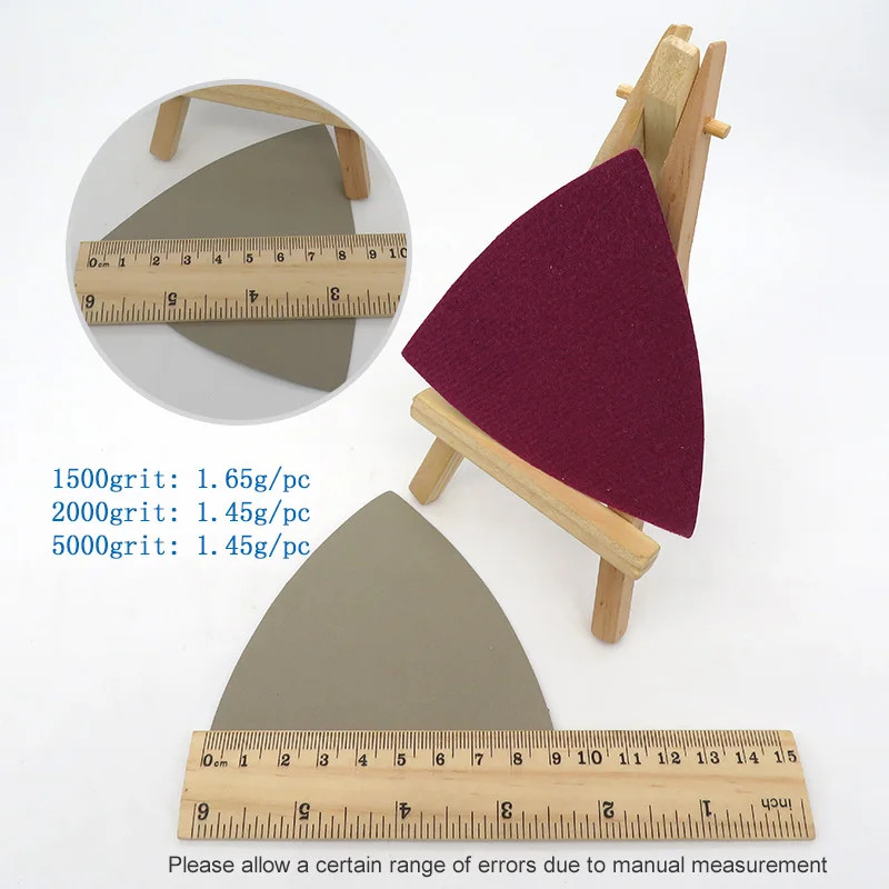 30pcs waterproof Triangle SandPaper - 90mm Hook Loop Sandpaper Disc Delta Sand
