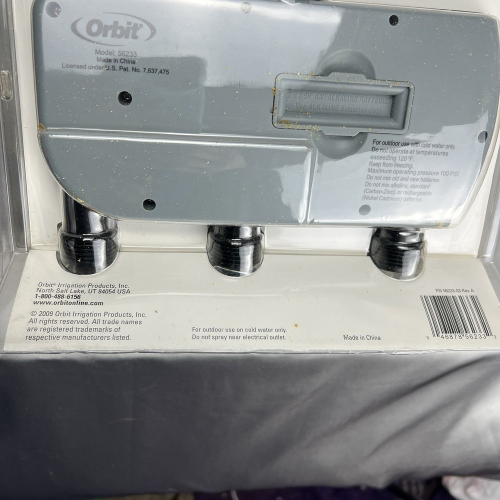 Orbit Digital 3 Outlet 2 Programmable Eco-Series Watering Timer Model 56233 NEW