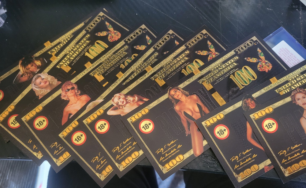 X8 Playboy Gold Foil Bills