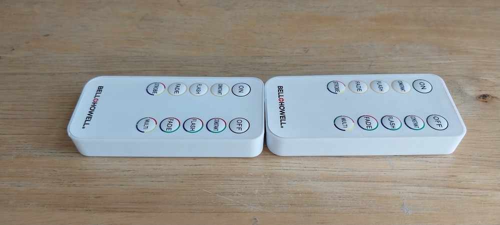 Two Remotes for Bell + Howell Bionic Color Changing LED Rope Lights Replacement