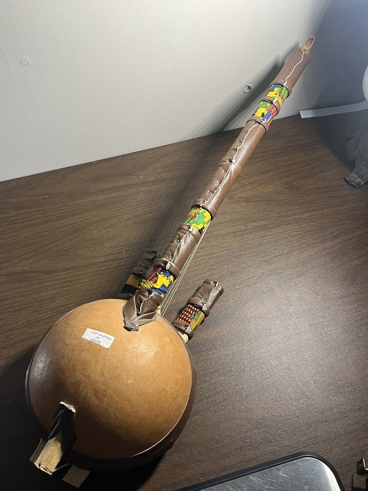 Kora Lute (Stringed Instrument) GHANA / Shells. See 9 Pics For Description