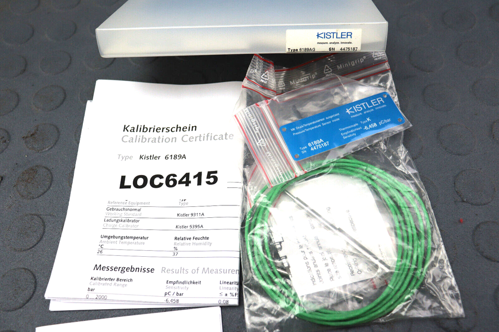 KISTLER TYPE 6189AG PRESSURE / TEMPERATURE SENSOR LOC6415