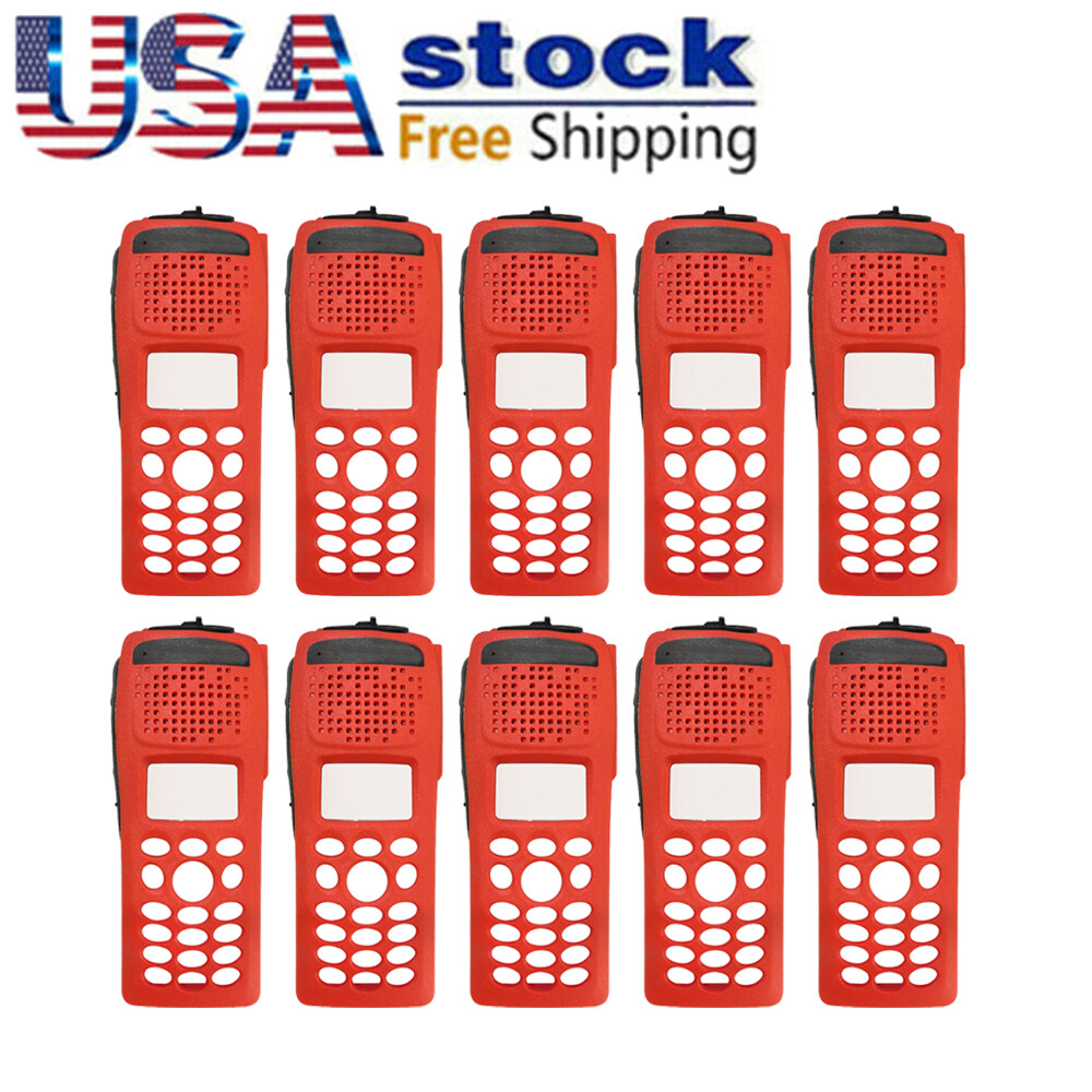 10x Red Refurbish Front Case Housing Replacement  for XTS2500 Model 3  Radio