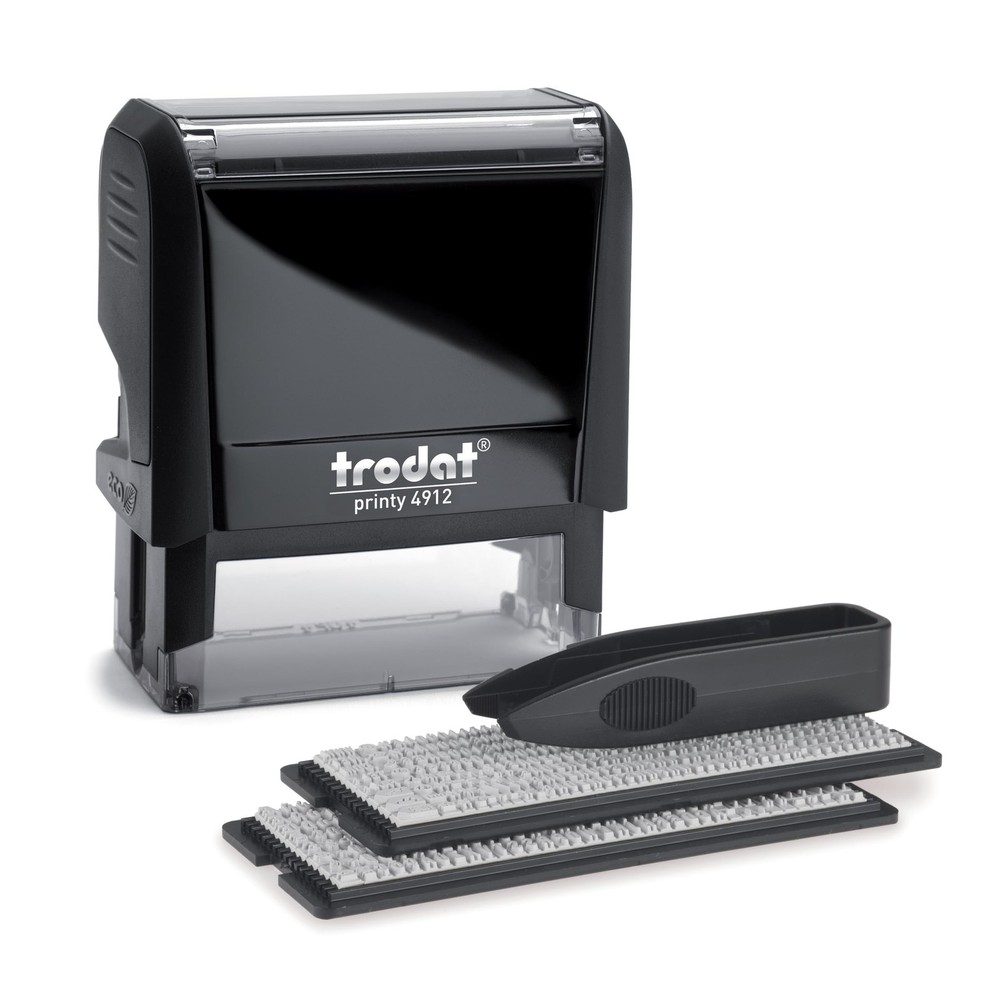 Printy 4912 Self Inking Do it Yourself (DIY) 4 line Personalized Custom Messa...