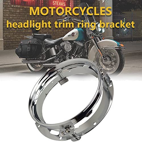 Mtorcycle Headlight Ring Bracket 7inch Led Round Trim Ring Mounting Chrome
