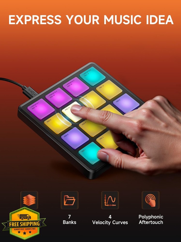 Donner STARRYPAD MINI MIDI Controller Pad