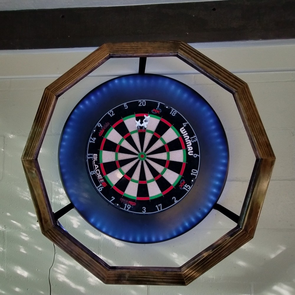 Custom Lighting System - Steel Tip dart Board