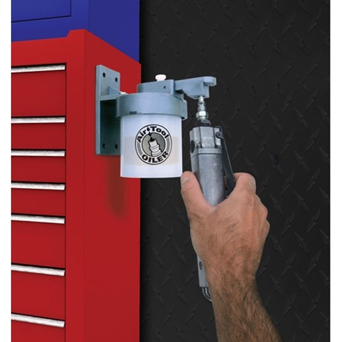 Steck Air Tool Oiler Dispenser with Mounting Bracket 16600 - Adjustable Nozzle