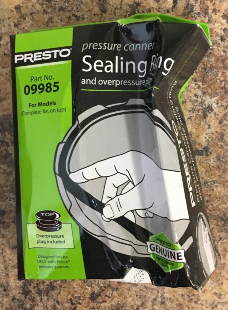 Presto 09985 Pressure Canner Sealing Ring and Overpressure Plug