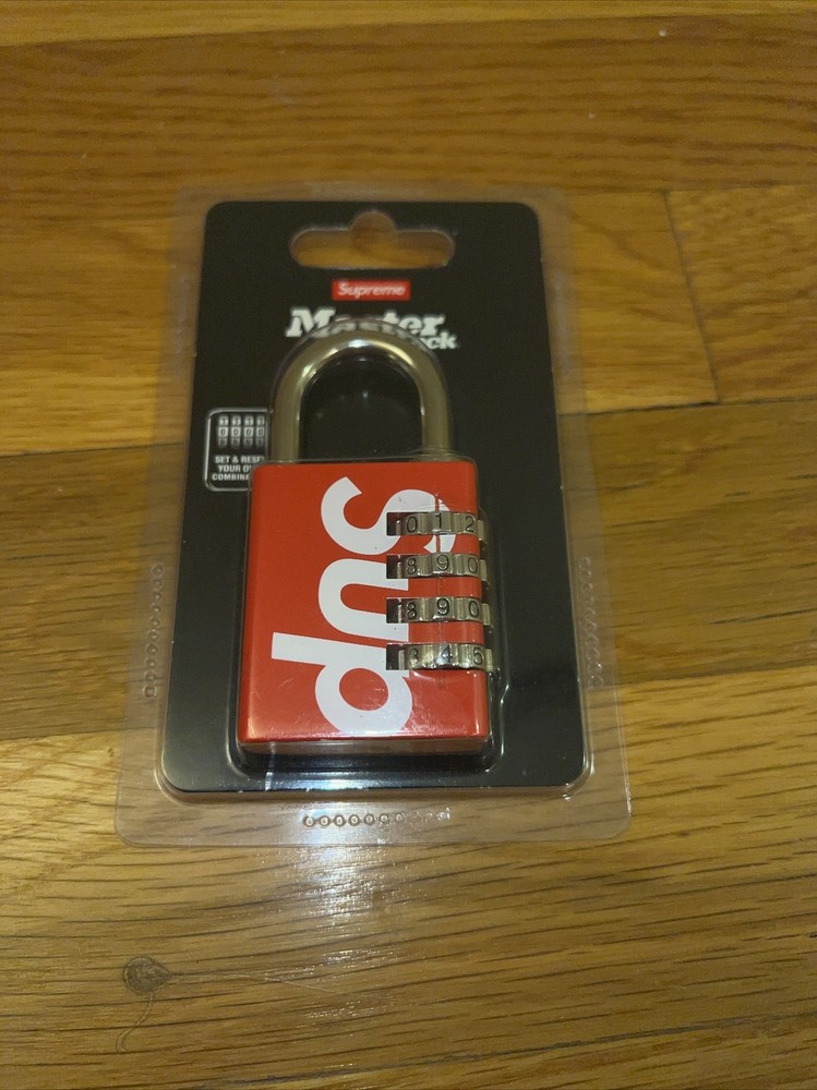 Supreme Masterlock Numeric Lock Red Brand New
