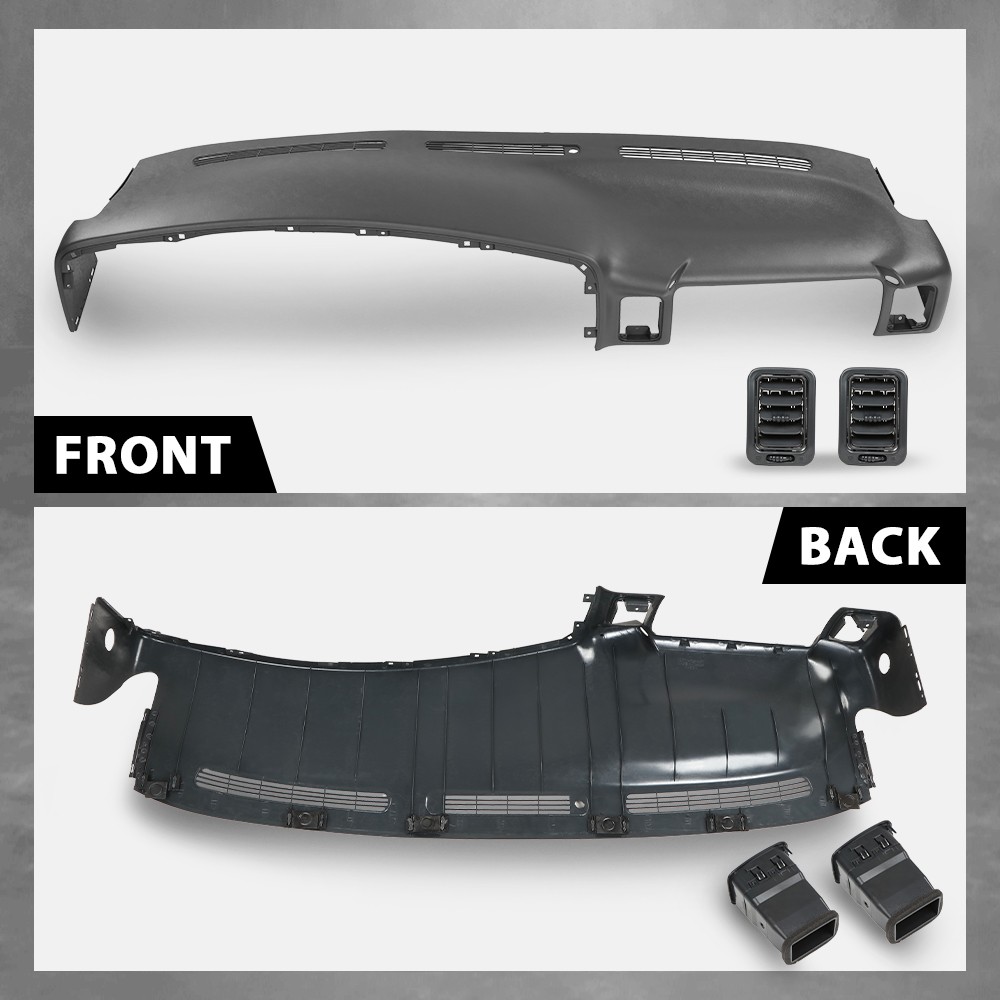 Fits 1999-2006 Chevy Silverado Sierra Molded Dash Cover Cap Board Overlay Gray