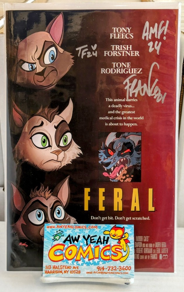 Feral #1 - Signed w/ COA! Multiple Covers, inc. Aw Yeah Comics Exclusive!