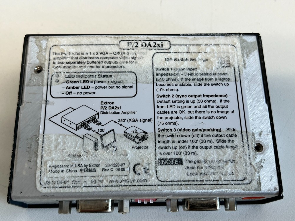 LL9: EXTRON P/2 DA2xi Distribution Amplifier w/ Power Supply