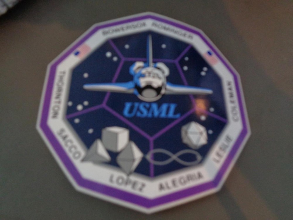NASA Space Shuttle Columbia STS-73 USML Crew Patch Sticker