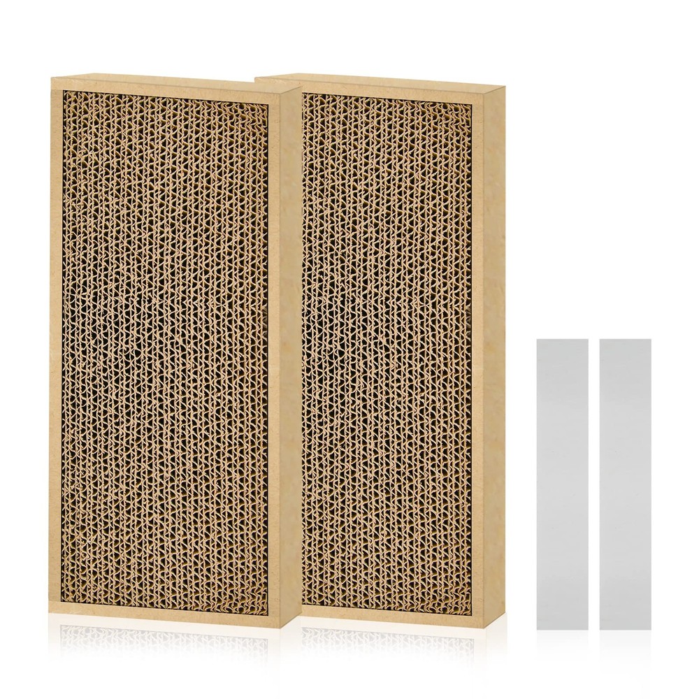 Splicing Cat Scratch Pads – 2 Pack, Double-Sided Cardboard Scratching Pads