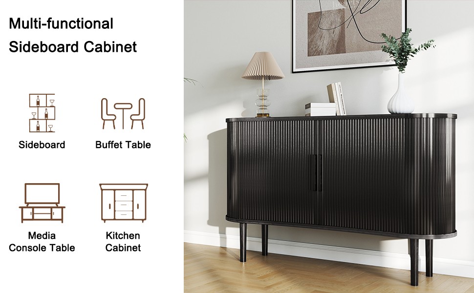 Spacious 1.4M Storage Sideboard For Stylish Kitchen Decor