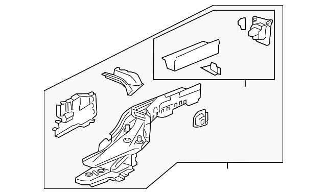 Genuine GM Rear Rail Assembly 84049801