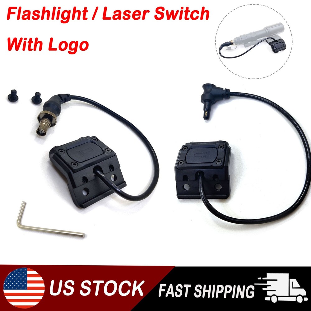 Tactical M300/M600 Flashlight Laser Button Switch With Mount - for SF/Crane Plug