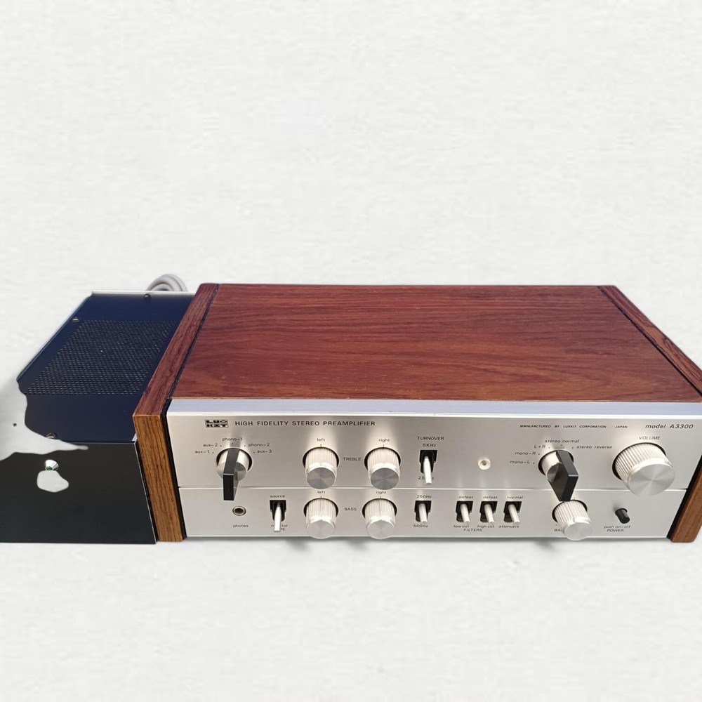 LUXKIT A3300 Stereo Control Amplifier Serviced Vintage Preamp Fully Functional