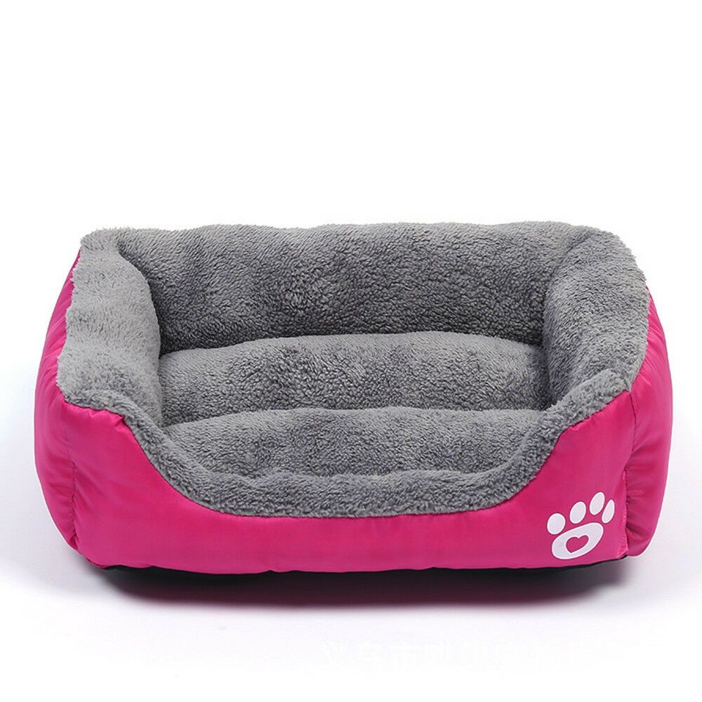 Pet Dog Cat Bed Calming Sleeping Kennel Puppy Super Soft Mat Pad Warm Nest