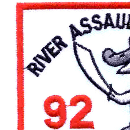 RAD 92 River Assault Division Ninety Two Patch The River Rats