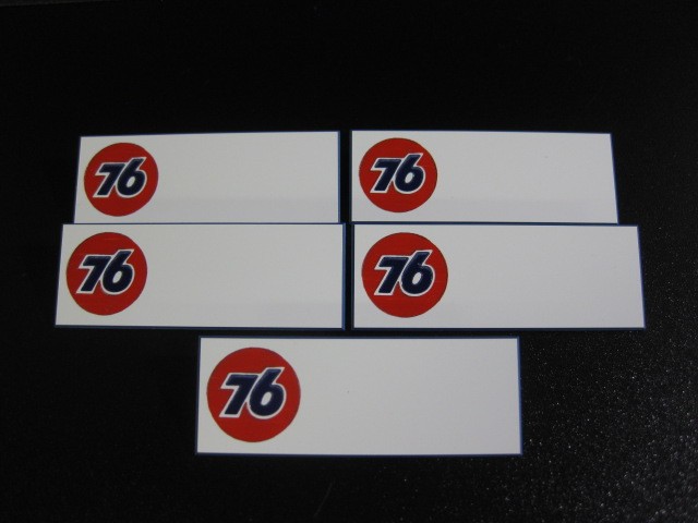 UNION 76 ** OIL COMPANY * GAS STATION employee Name badges ** Lot of 5 ** WHITE