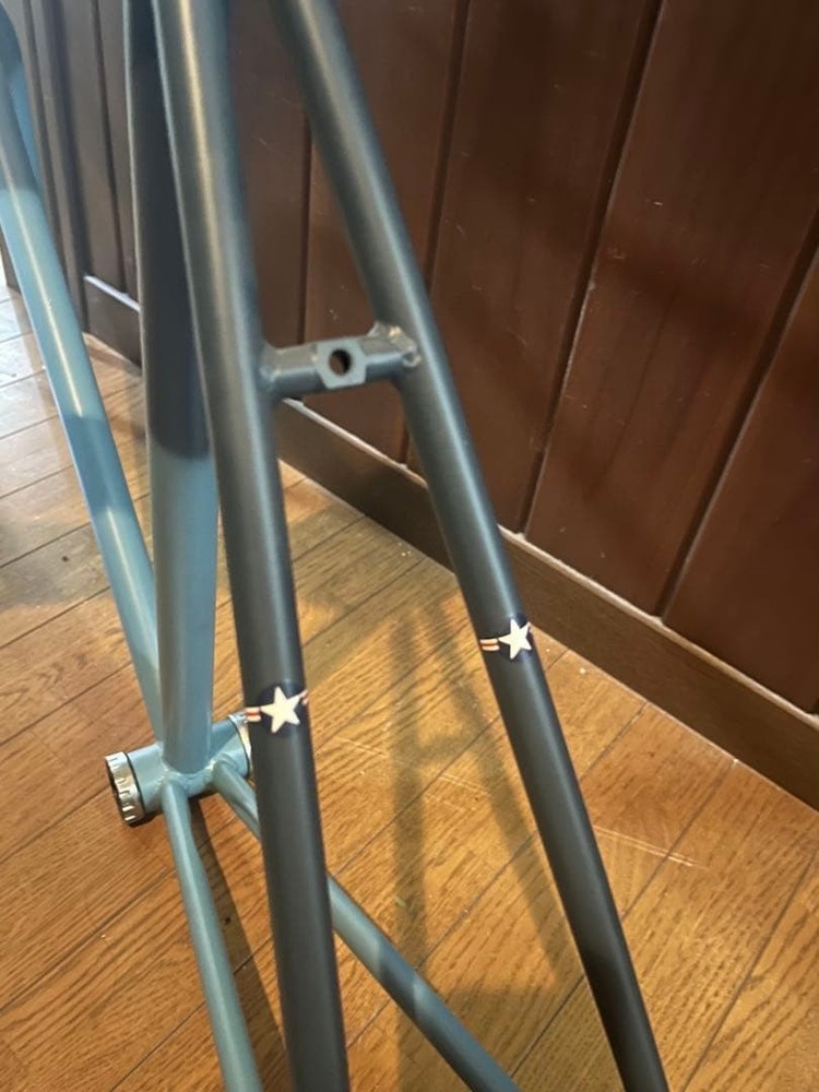 US Navy style painted fixie bike frame