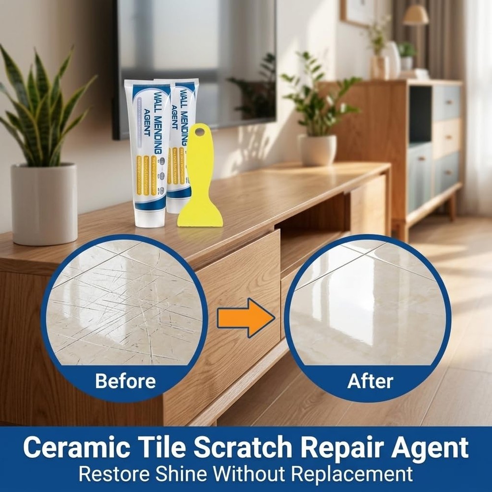 Wall Mending Agent Repair Kit with Scraper, Drywall Patch Repair Paste for Fi...