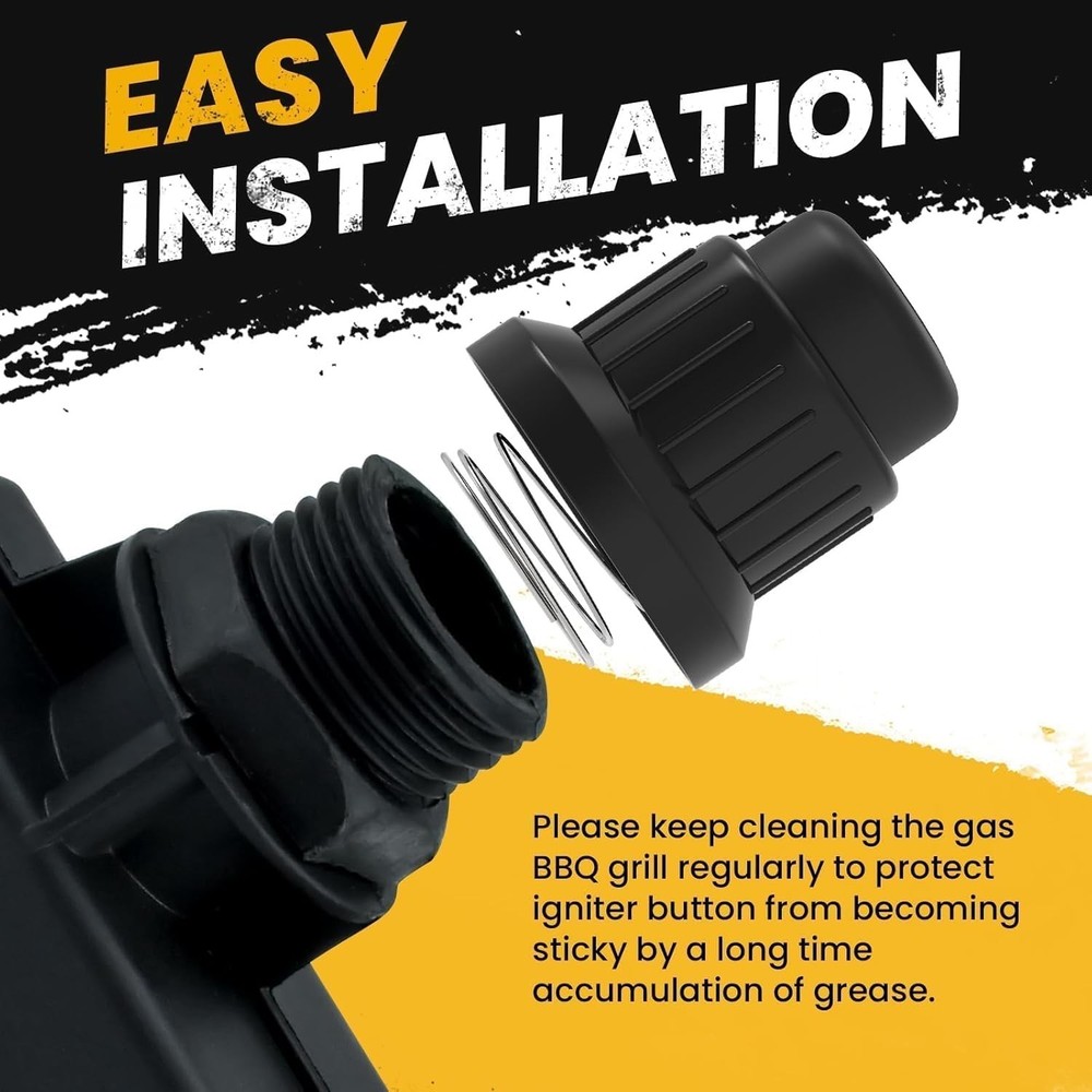 Durable Pulse Igniter Switch Cap Set for BBQ - AA & AAA Compatible, 2 Pack