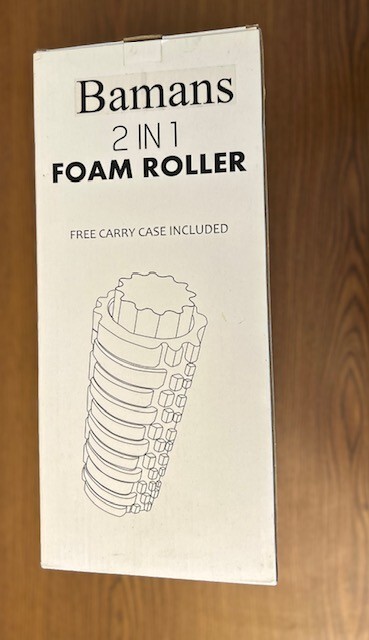 Bamans 2-in-1 Foam Roller With Carrying Case