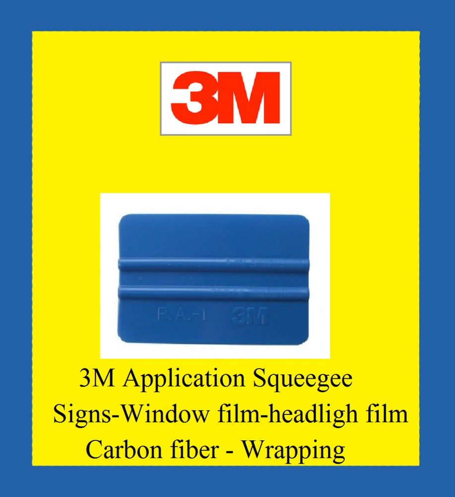 10 Squeege 3M Blue vinyl , window tint, head light , cutter plotter installation