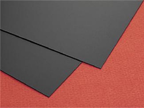 Black Polystyrene Plastic Sheet - 0.030" Thick - 12"x12" - Vacuum Forming