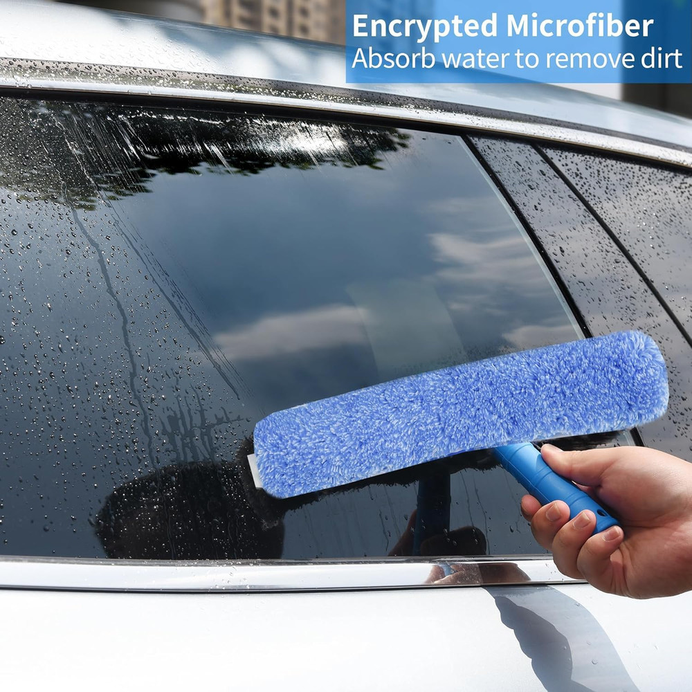 Squeegee with Shelf Storage for Window Cleaning,Window Cleaning Squeegee kit wit