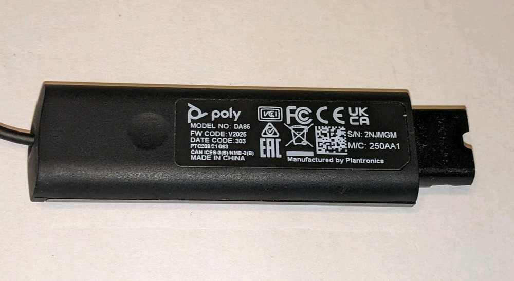 Poly DA85 USB-A/USB-C digital adapter