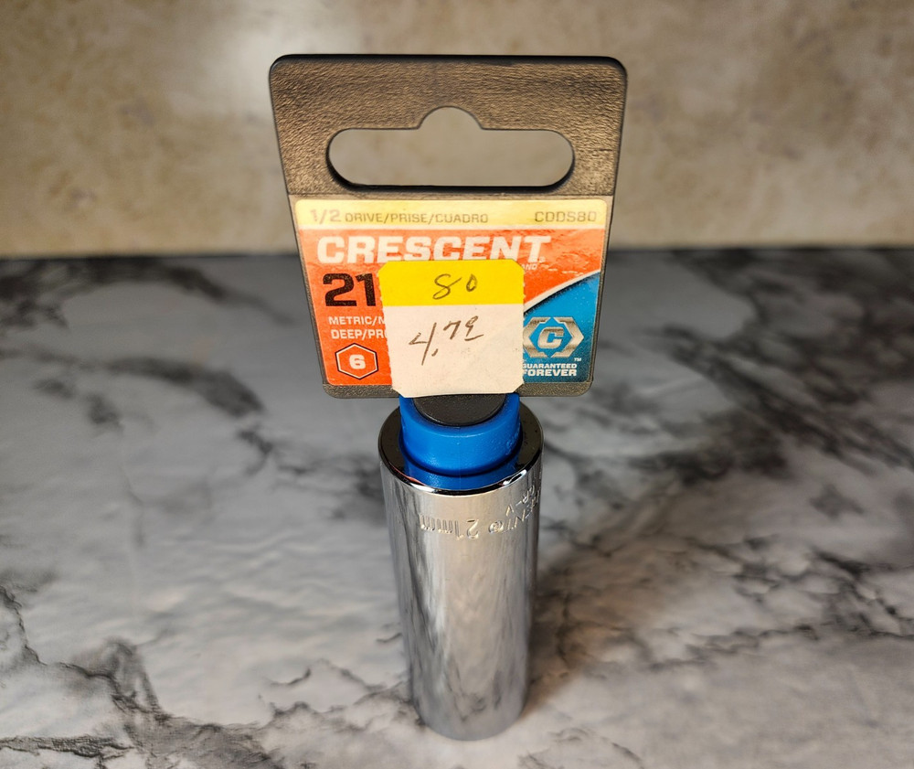 Vintage CRESCENT 1/2" Drive 6-pt Deep Socket