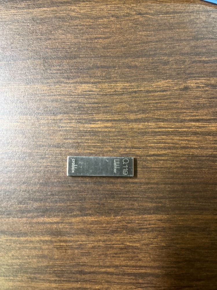 .119" Starrett-Webber Gage Block with certification