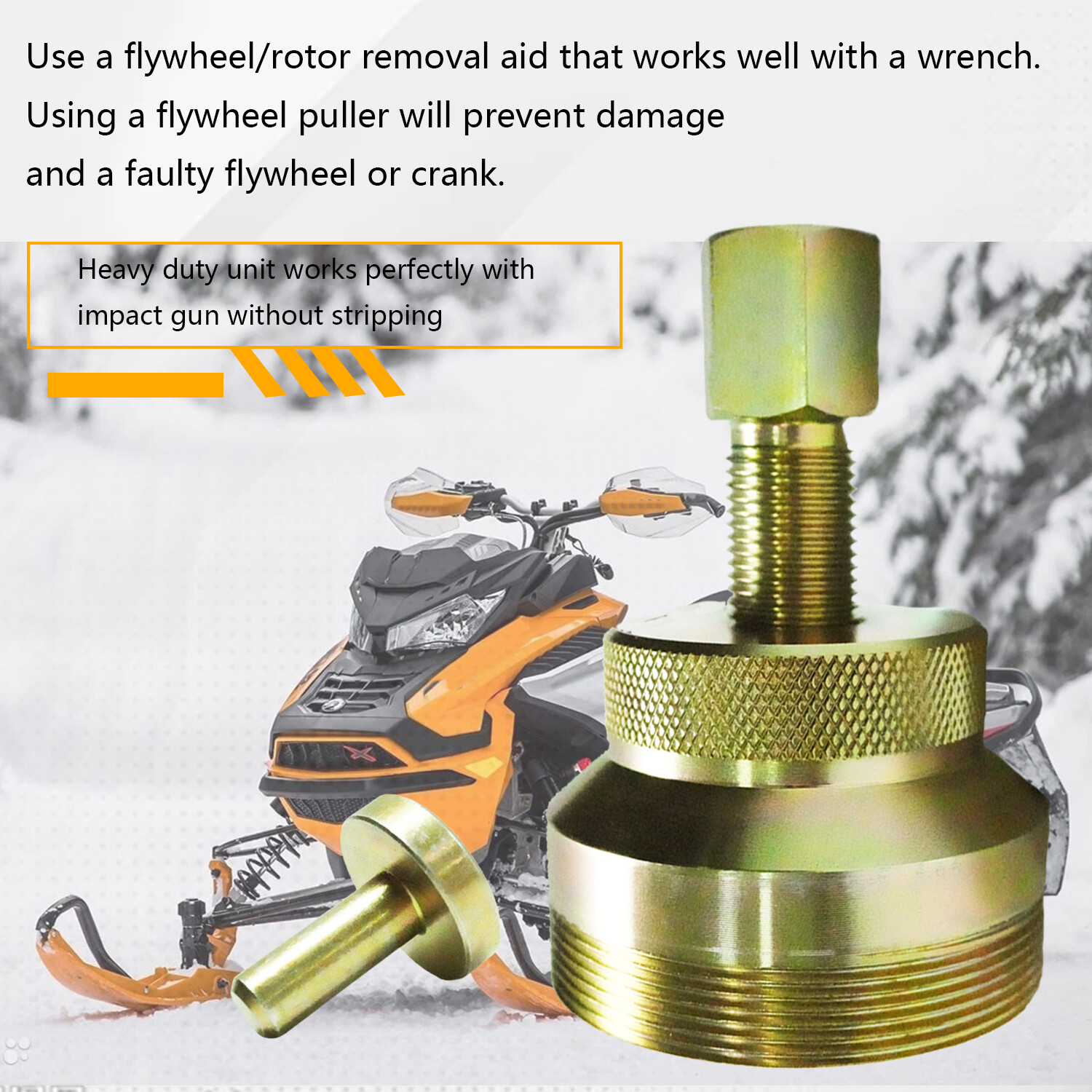 Snowmobile Flywheel Puller Remover Tool Kit for Ski Doo Renegade 600R 850 17-21