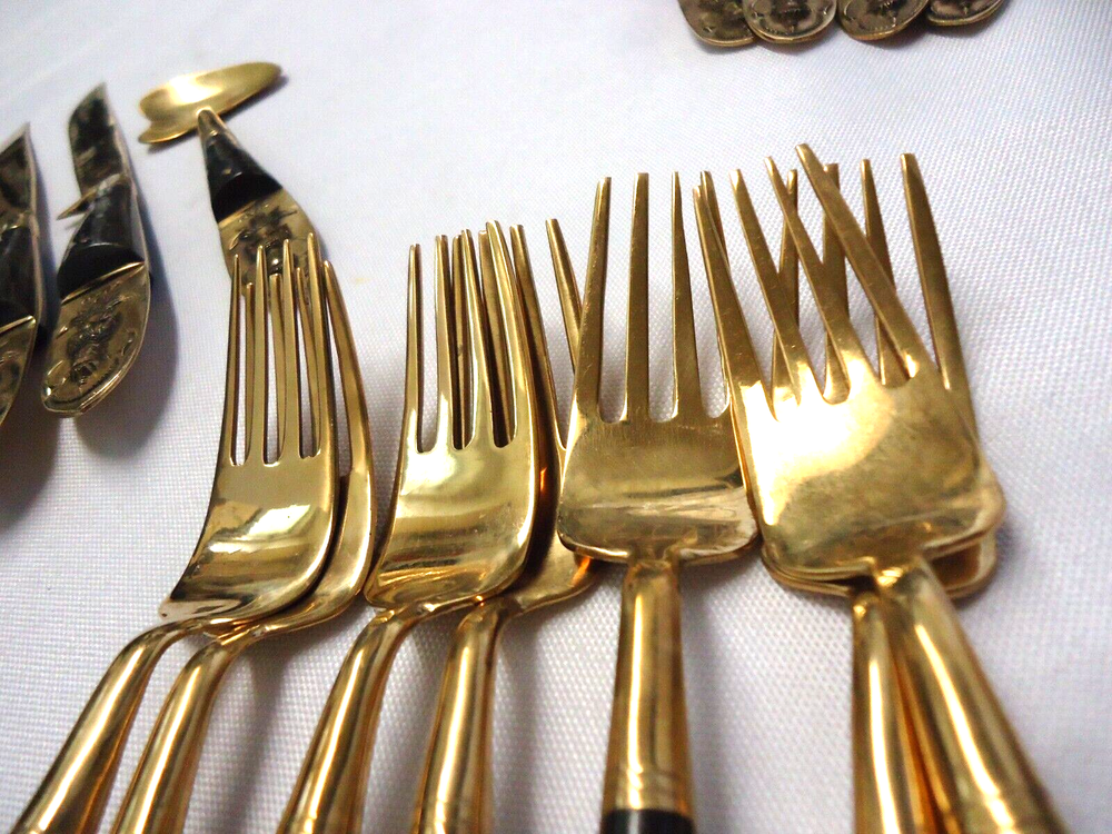 SIAM BRASS FLATWARE 24-pieces