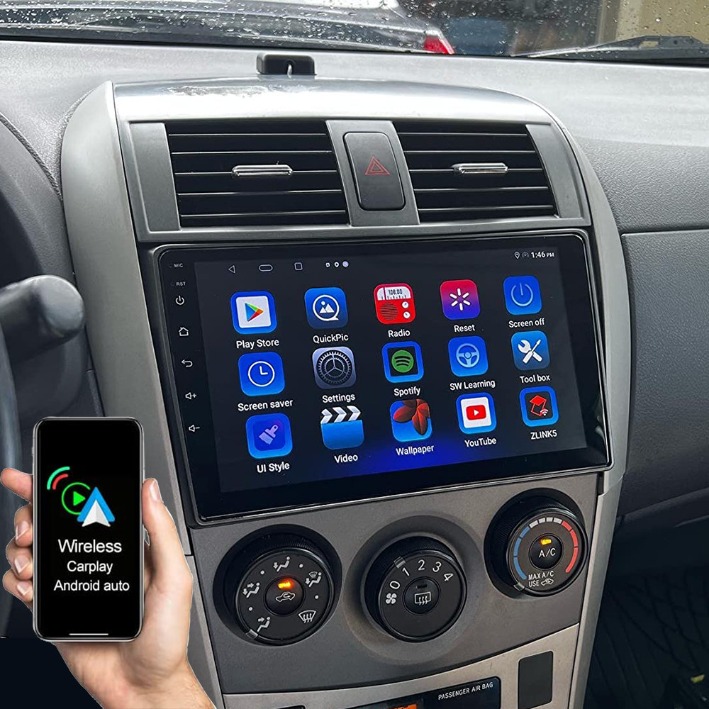 FOR TOYOTA COROLLA 2009-2013 Apple Carplay Car Radio Android 13 GPS Navi Stereo