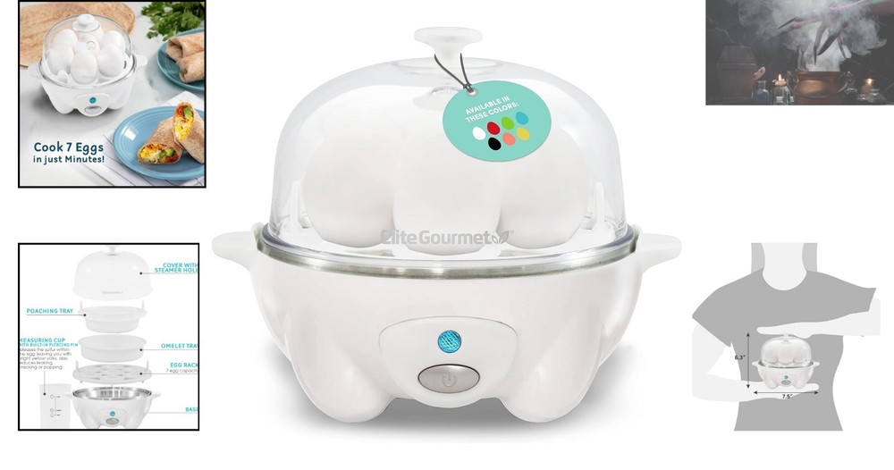 Automatic Egg Cooker with Timer: Perfect Hard, Medium, or Soft Boiled Eggs