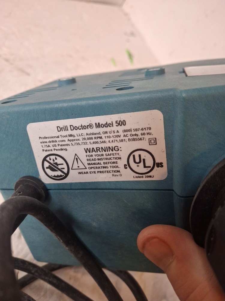 Drill Doctor Model 500 Tradesman Drill Bit Sharpening Machine - TESTED