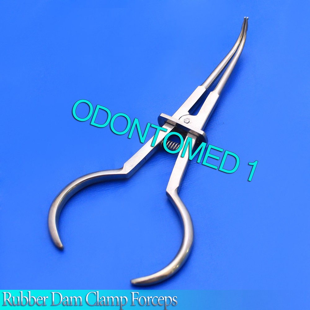 6 U. Of Washington Pattern Rubber Dam Clamp Forceps