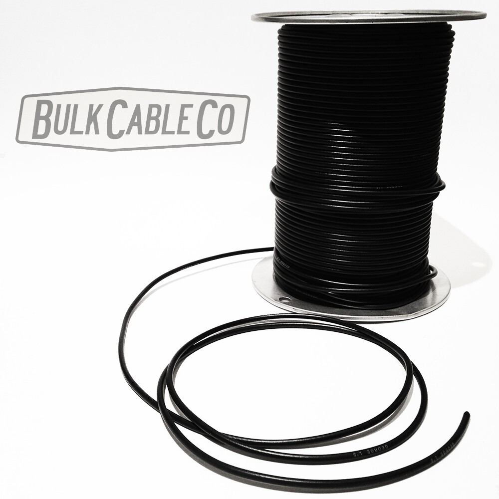 10 FT - George L's .155 - BLACK - Pedalboard Patch Cable - Bulk Guitar FX Cable