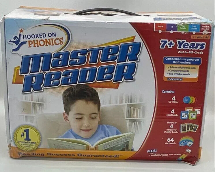 Hooked on Phonics Master Reader 2nd to 6th Grade 7+ Years Old - Missing 2/4 CD's