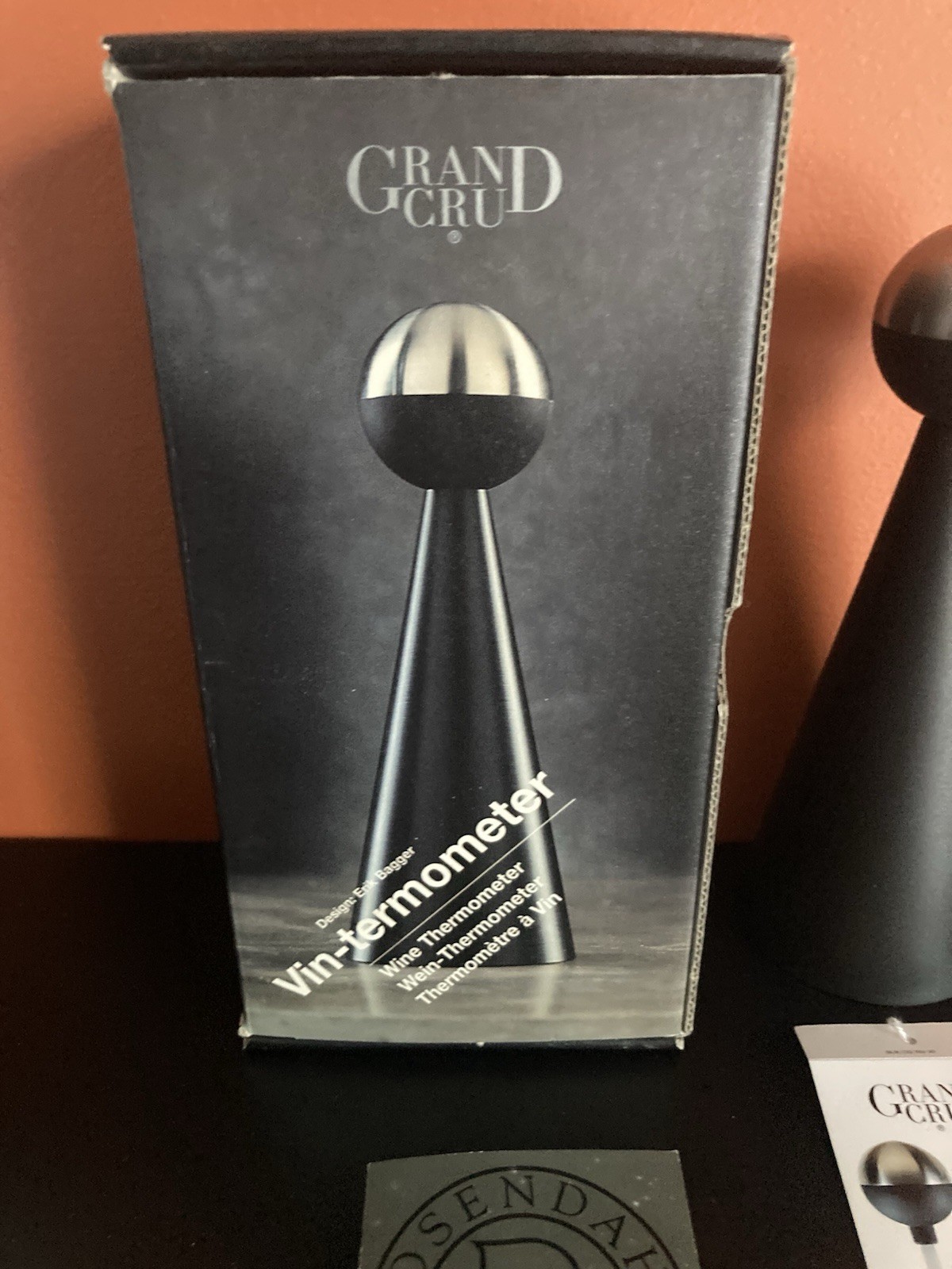 Rosendahl Grand Cru Denmark Wine Thermometer Modernist, Erik Bagger