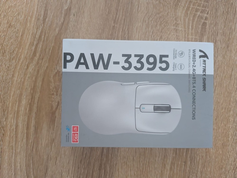 ATTACK SHARK X3 Lightweight Wireless Gaming Mouse with Tri-Mode 2.4G/USB-C Wired