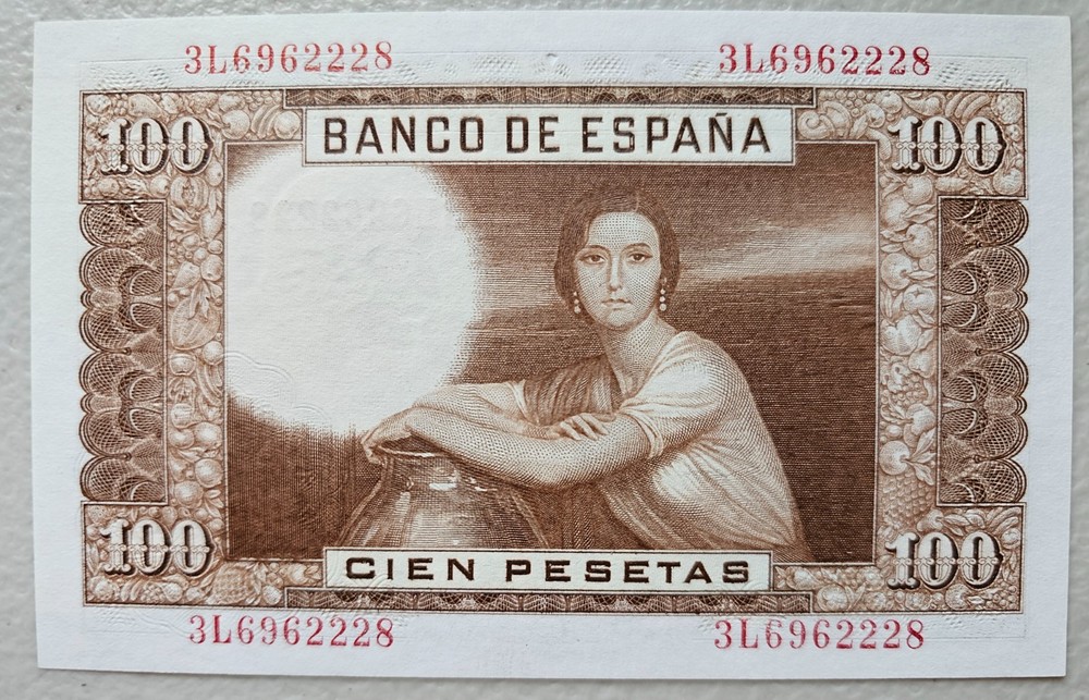 Spain 100 Pesetas 1953 Unc