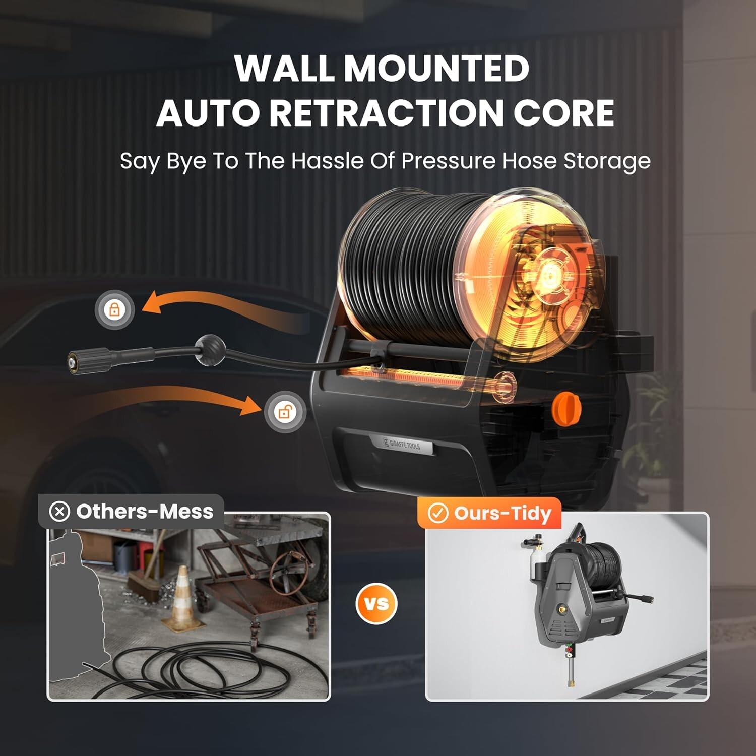 Giraffe Tools Electric Pressure Washer Power Washer with 100FT Hose Max 2400 PSI